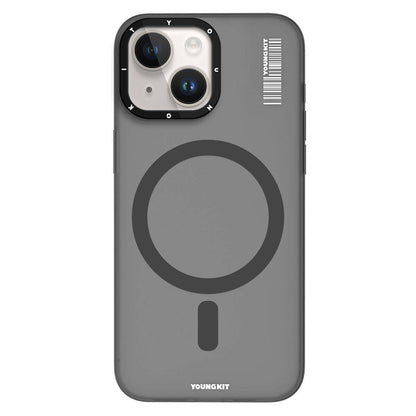 iPhone 15 Kılıf M-safe Şarj Özellikli Youngkit Hidden Sand Serisi Kapak