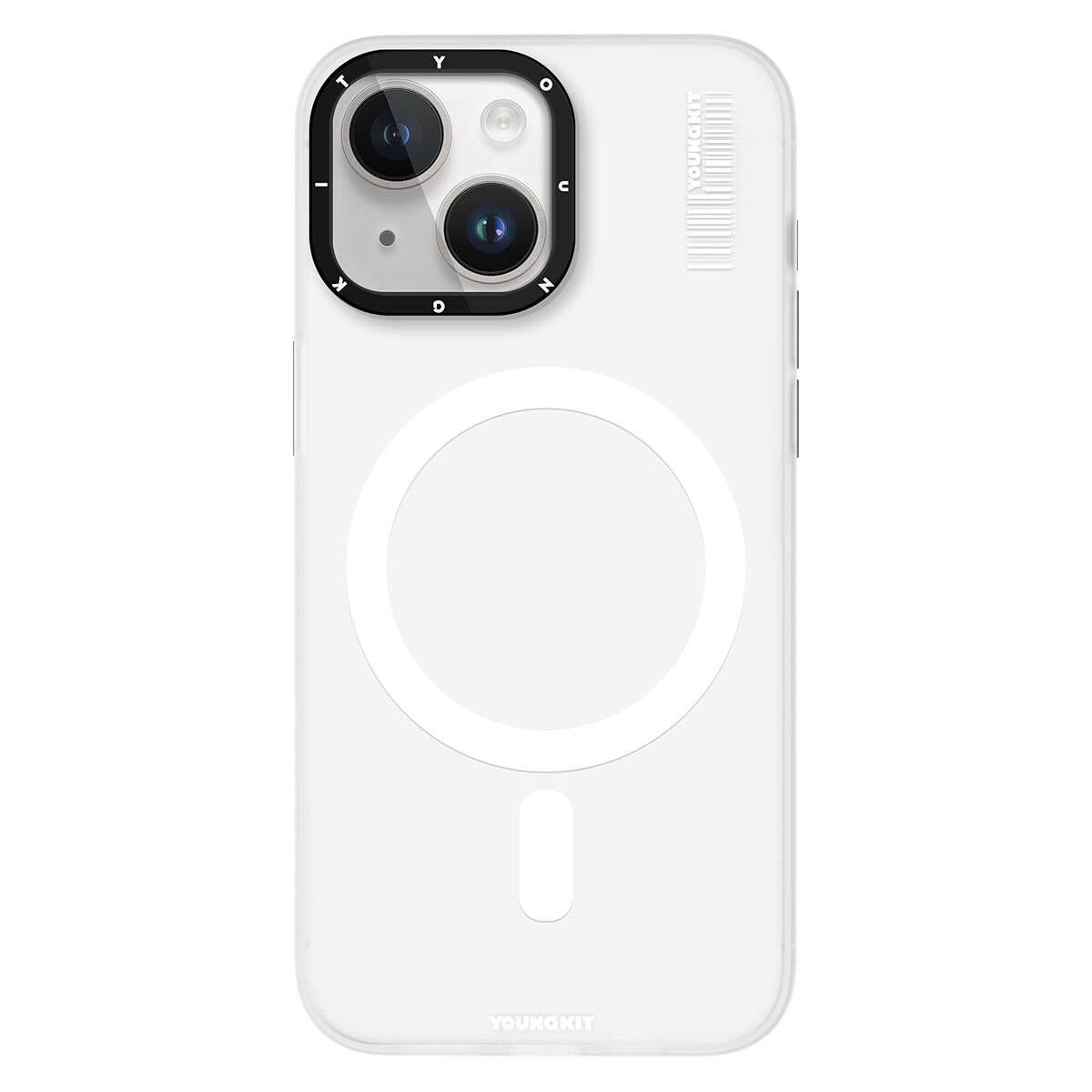 iPhone 15 Kılıf M-safe Şarj Özellikli Youngkit Hidden Sand Serisi Kapak