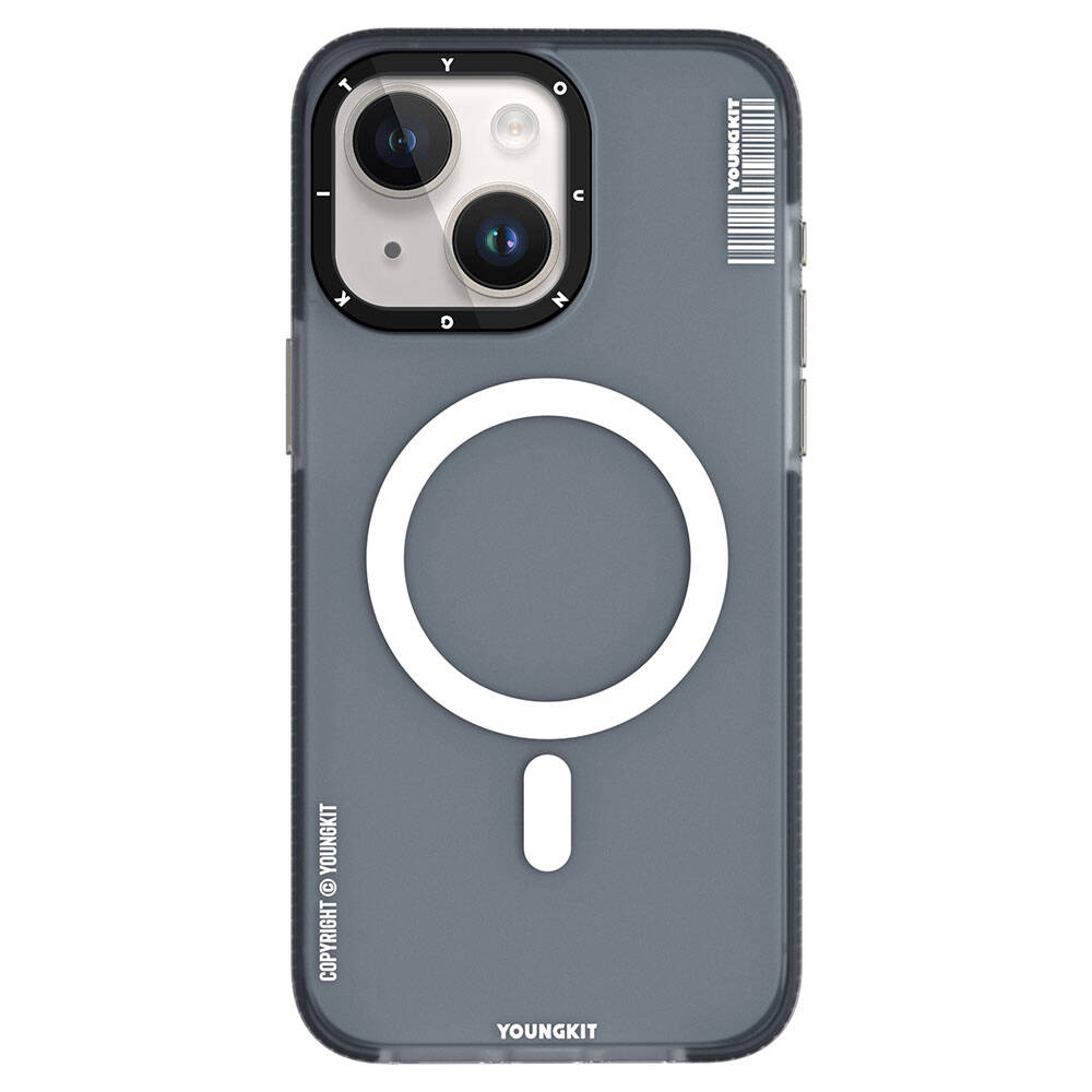 iPhone 15 Kılıf M-safe Şarj Özellikli Youngkit Jiansha Serisi Kapak