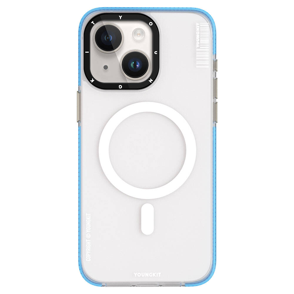 iPhone 15 Kılıf M-safe Şarj Özellikli Youngkit Jiansha Serisi Kapak