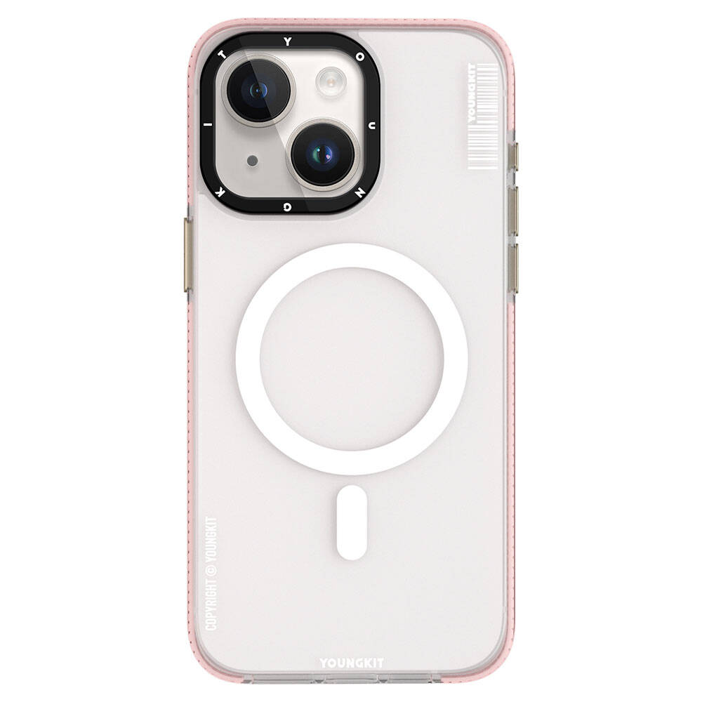 iPhone 15 Kılıf M-safe Şarj Özellikli Youngkit Jiansha Serisi Kapak