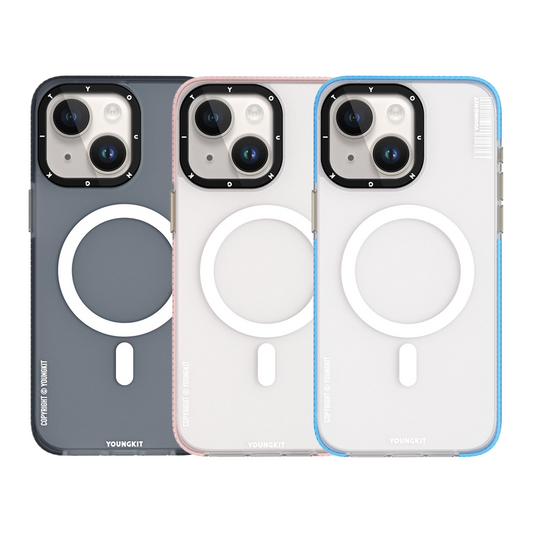 iPhone 15 Kılıf M-safe Şarj Özellikli Youngkit Jiansha Serisi Kapak