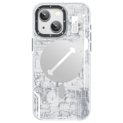 iPhone 15 Kılıf M-safe Şarj Özellikli YoungKit Technology Serisi Kapak
