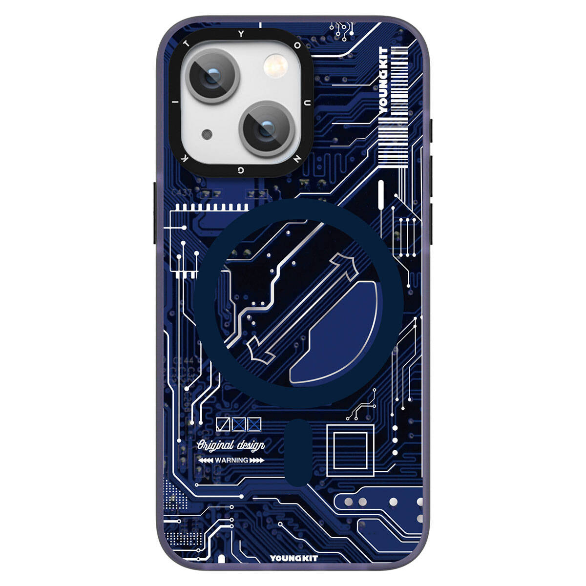 iPhone 15 Kılıf M-safe Şarj Özellikli YoungKit Technology Serisi Kapak