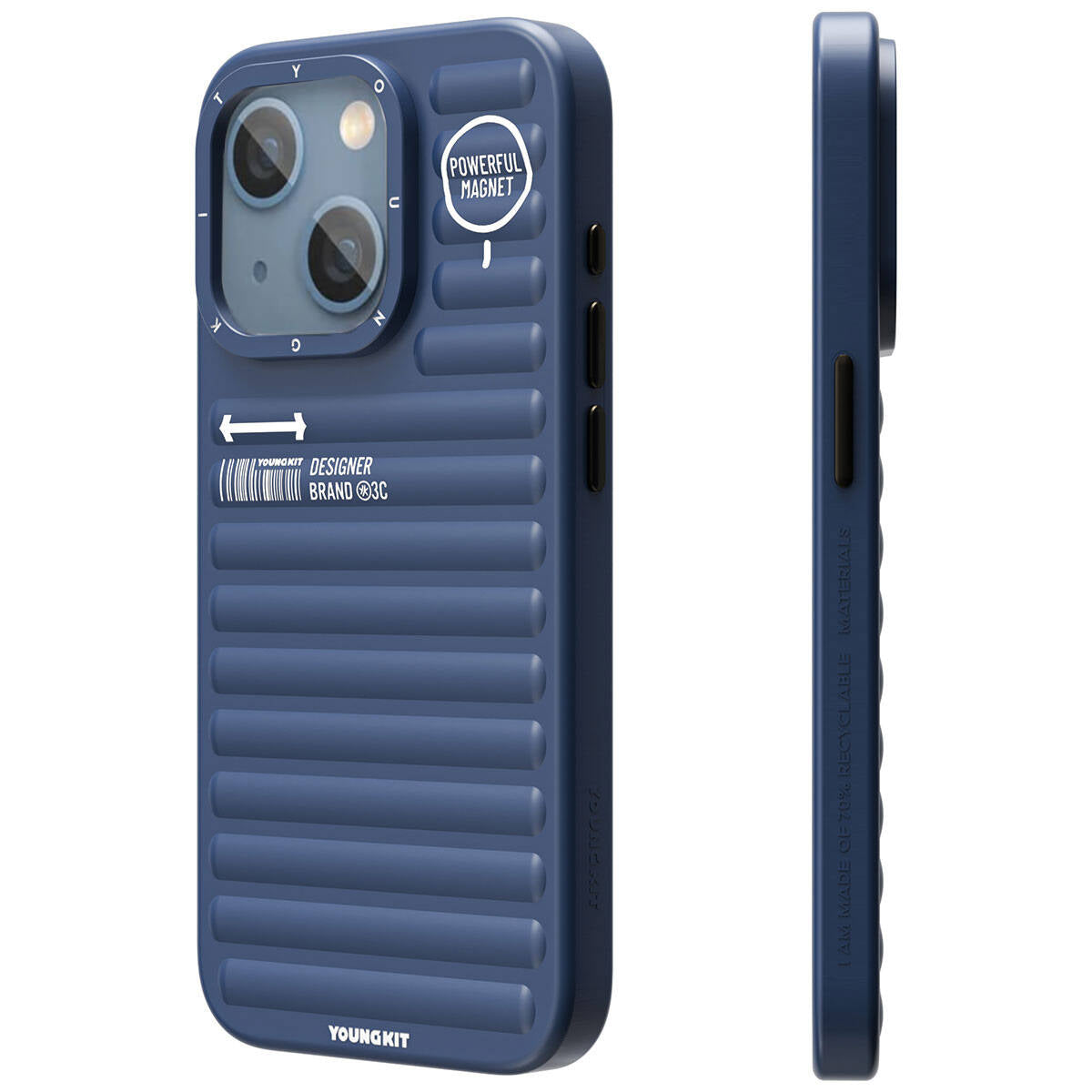 iPhone 15 Kılıf Mat Renkli Tasarım YoungKit Original Serisi Kapak