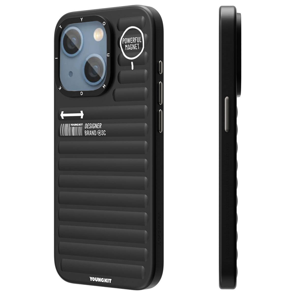 iPhone 15 Kılıf Mat Renkli Tasarım YoungKit Original Serisi Kapak