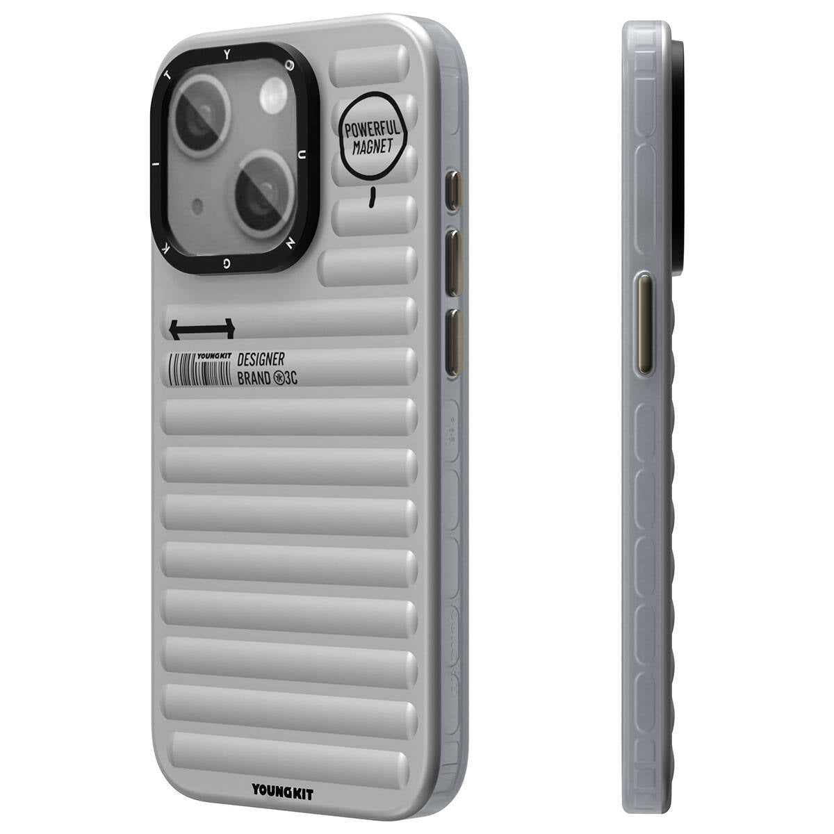 iPhone 15 Kılıf Mat Renkli Tasarım YoungKit Original Serisi Kapak