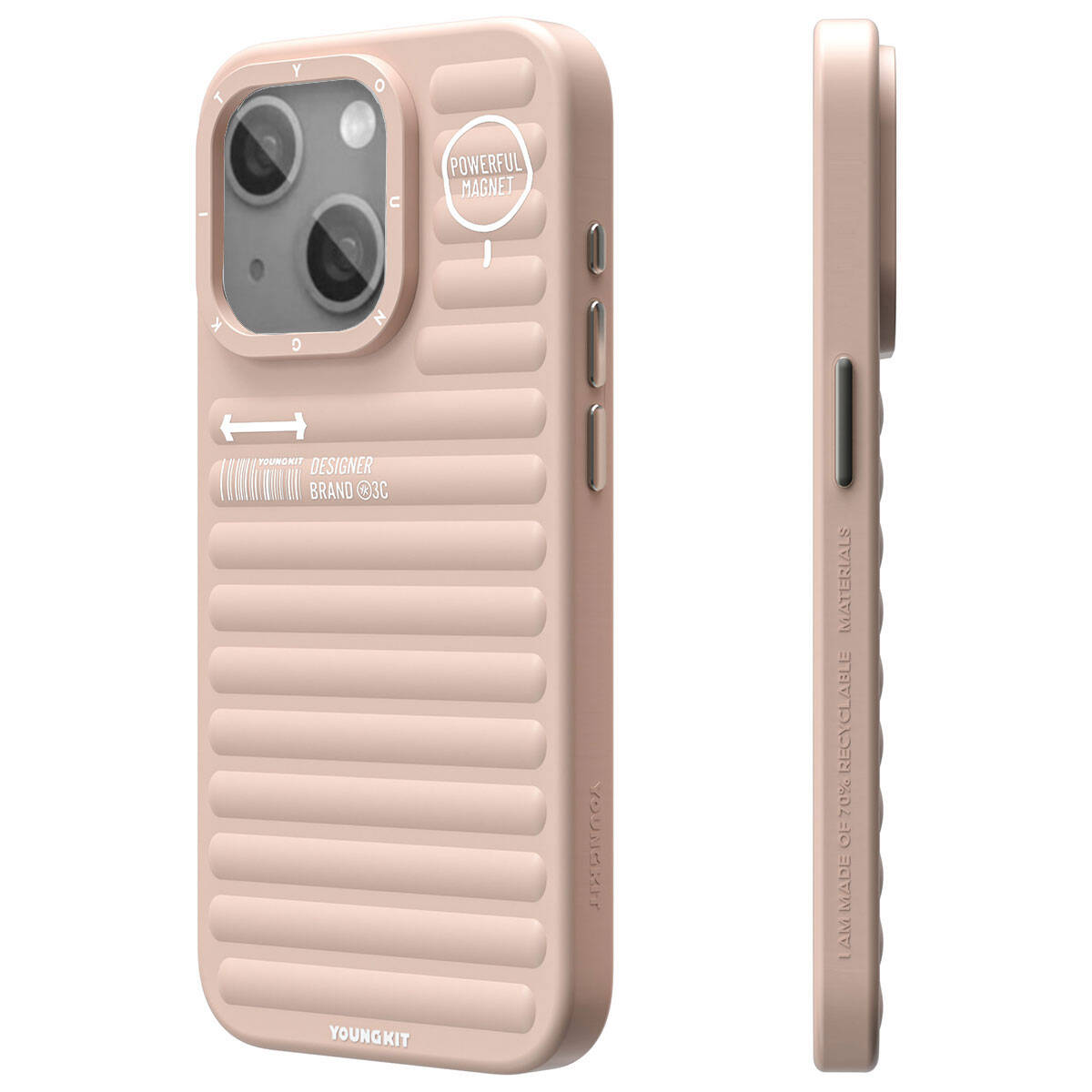 iPhone 15 Kılıf Mat Renkli Tasarım YoungKit Original Serisi Kapak