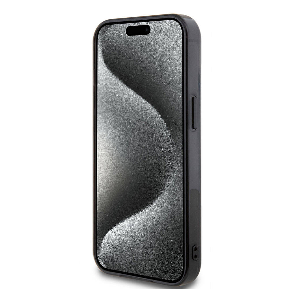 iPhone 15 Kılıf Mercedes Benz Orjinal Lisanslı M-safe Şarj Özellikli Çift Katmanlı Mini Yıldız Desenli Kapak
