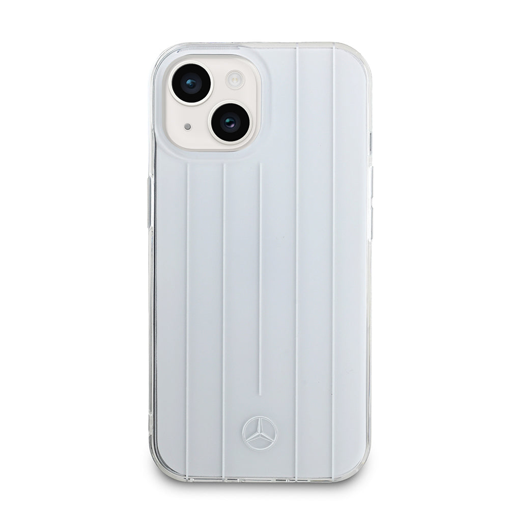 iPhone 15 Kılıf Mercedes Benz Orjinal Lisanslı New Urban 3 IML Baskılı Paralel Çizgi Desenli Kapak
