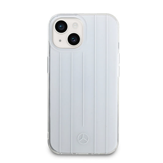 iPhone 15 Kılıf Mercedes Benz Orjinal Lisanslı New Urban 3 IML Baskılı Paralel Çizgi Desenli Kapak