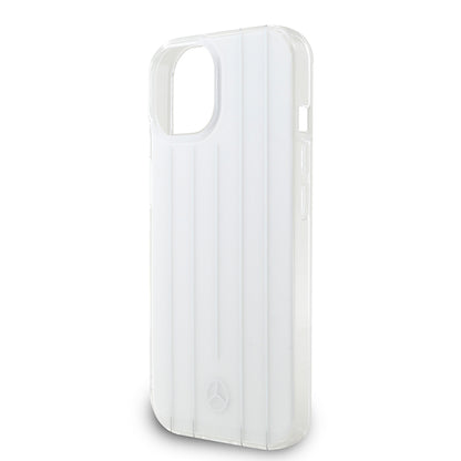 iPhone 15 Kılıf Mercedes Benz Orjinal Lisanslı New Urban 3 IML Baskılı Paralel Çizgi Desenli Kapak