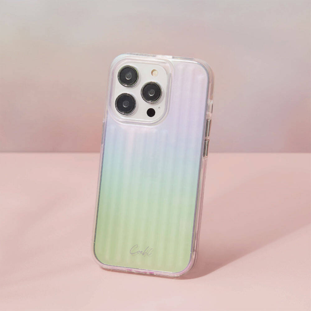 iPhone 15 Kılıf Parlayan Arka Yüzey Coehl Linear Kapak