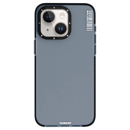 iPhone 15 Kılıf Pürüzsüz Düz Arka Yüzey YoungKit Crystal Color Serisi Kapak