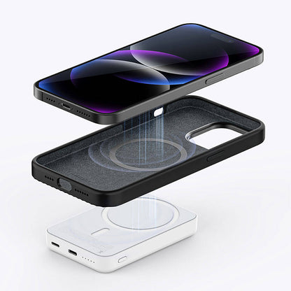 iPhone 15 Kılıf Recci Aurora Serisi M-safe Şarj Özellikli Kapak