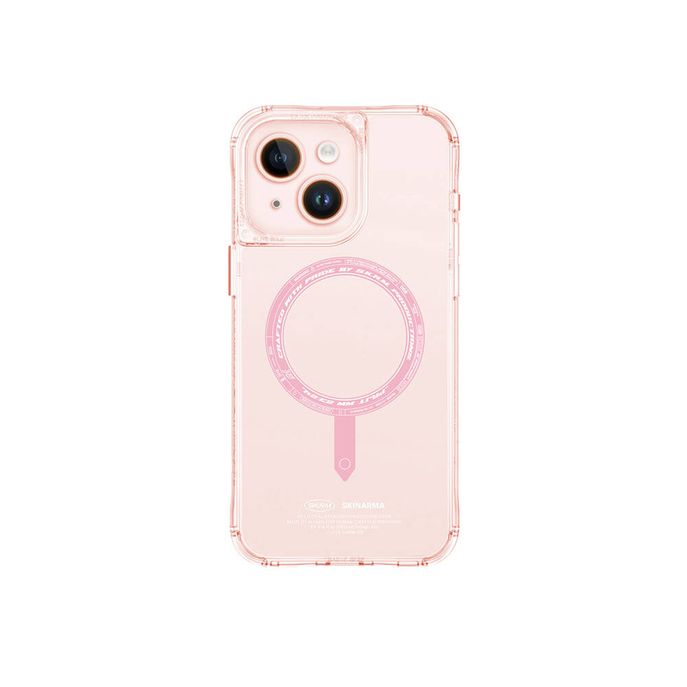 iPhone 15 Kılıf SkinArma Şeffaf Airbag Tasarımlı M-safe Şarj Özellikli Saido Kapak