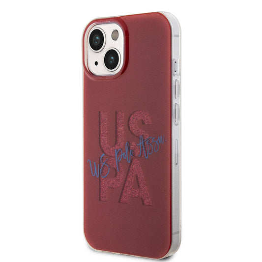 iPhone 15 Kılıf U.S. Polo Assn. Orjinal Lisanslı Simli Parlak Alfabe Tasarım Kapak