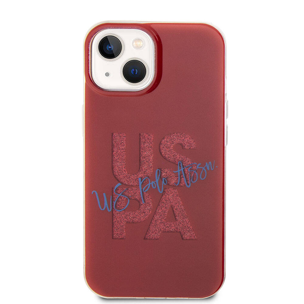 iPhone 15 Kılıf U.S. Polo Assn. Orjinal Lisanslı Simli Parlak Alfabe Tasarım Kapak