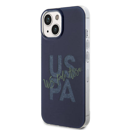 iPhone 15 Kılıf U.S. Polo Assn. Orjinal Lisanslı Simli Parlak Alfabe Tasarım Kapak