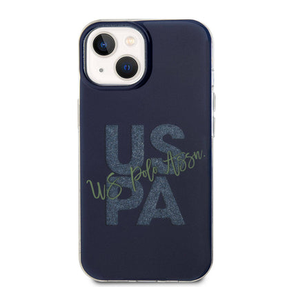 iPhone 15 Kılıf U.S. Polo Assn. Orjinal Lisanslı Simli Parlak Alfabe Tasarım Kapak