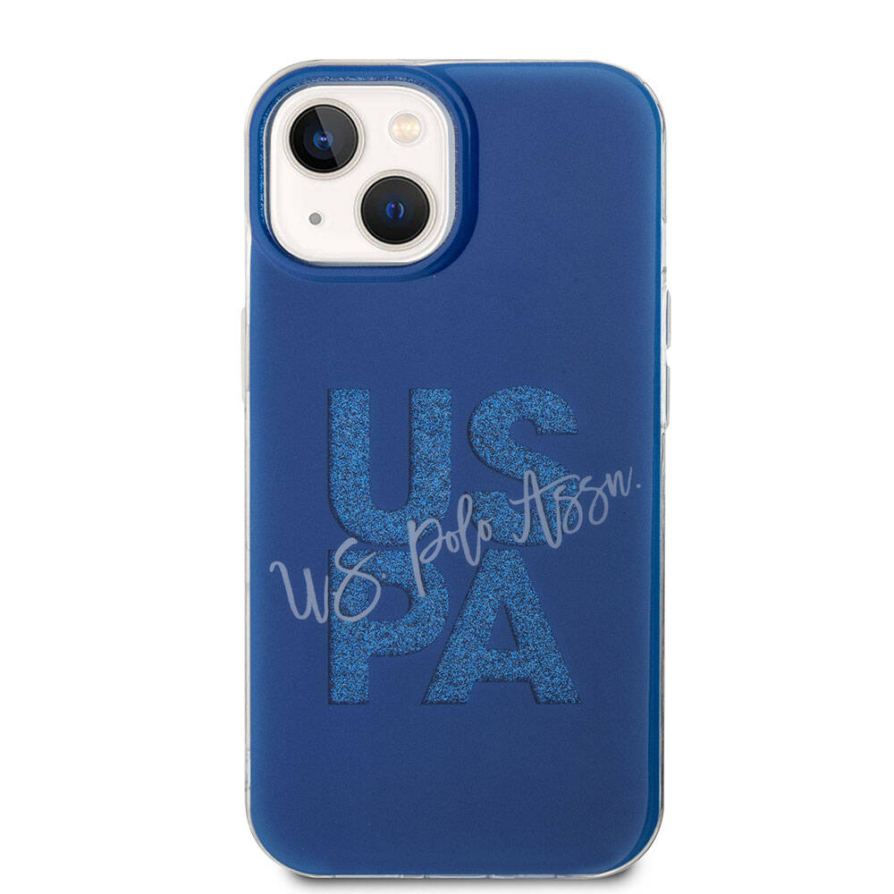 iPhone 15 Kılıf U.S. Polo Assn. Orjinal Lisanslı Simli Parlak Alfabe Tasarım Kapak