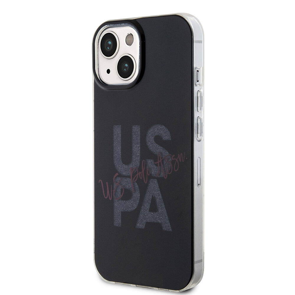 iPhone 15 Kılıf U.S. Polo Assn. Orjinal Lisanslı Simli Parlak Alfabe Tasarım Kapak