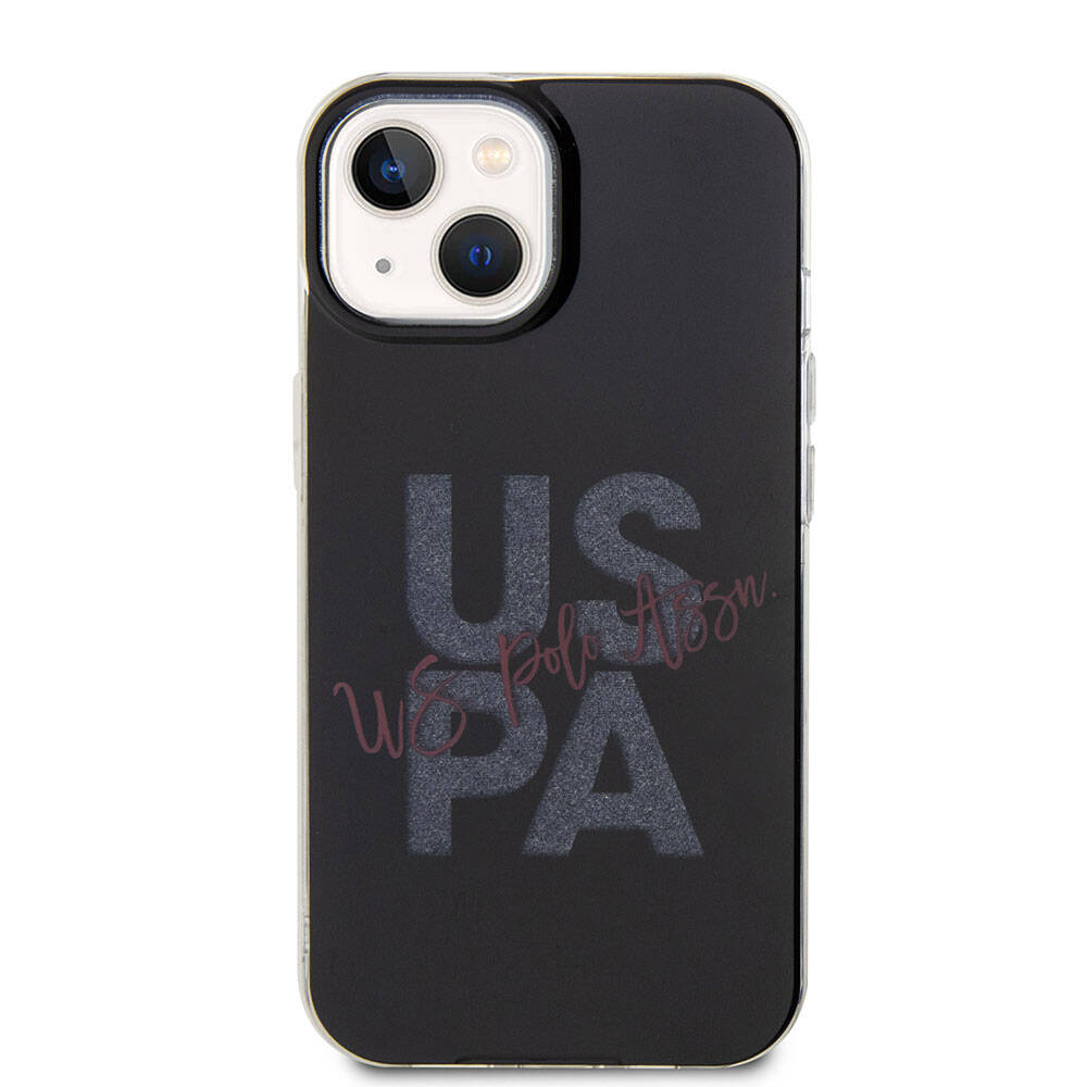 iPhone 15 Kılıf U.S. Polo Assn. Orjinal Lisanslı Simli Parlak Alfabe Tasarım Kapak