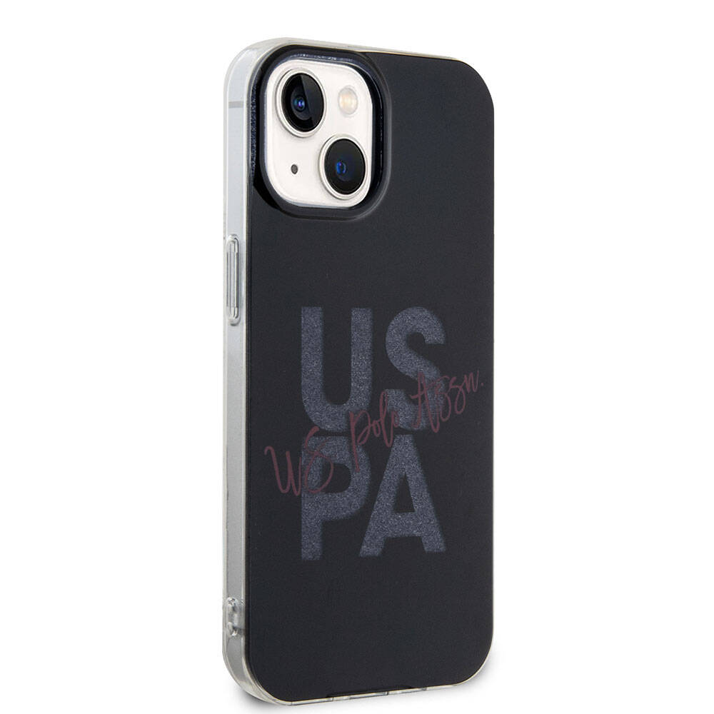 iPhone 15 Kılıf U.S. Polo Assn. Orjinal Lisanslı Simli Parlak Alfabe Tasarım Kapak