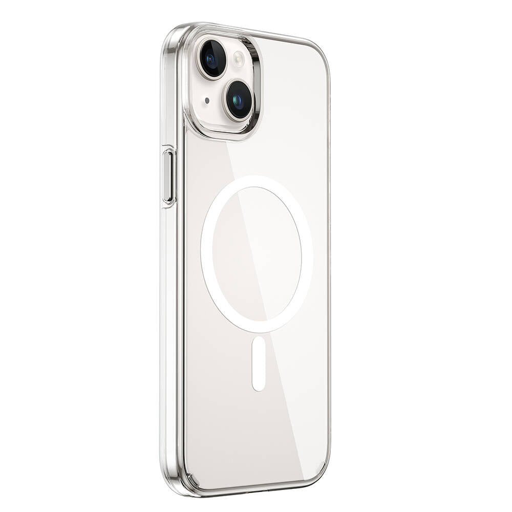 iPhone 15 Kılıf Wiwu BC-022 M-safe Şarj Özellikli Şeffaf Transparan Kapak