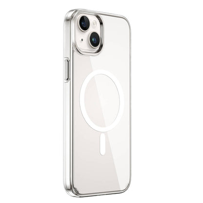 iPhone 15 Kılıf Wiwu BC-022 M-safe Şarj Özellikli Şeffaf Transparan Kapak