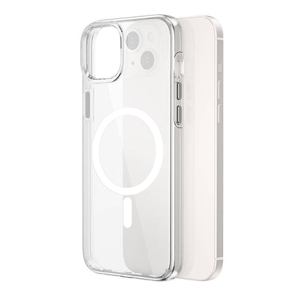 iPhone 15 Kılıf Wiwu BC-022 M-safe Şarj Özellikli Şeffaf Transparan Kapak