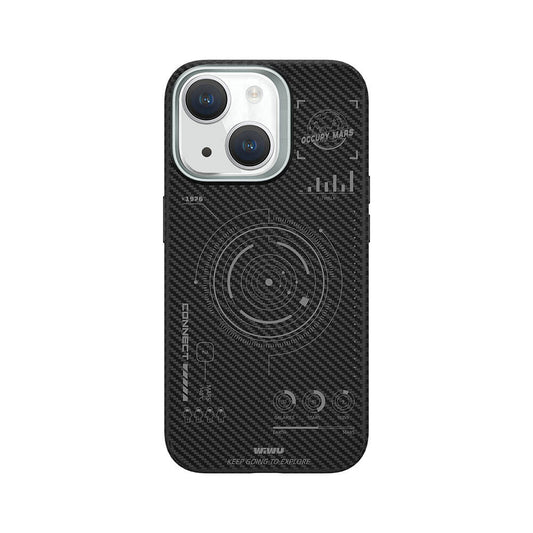 iPhone 15 Kılıf Wiwu HHX-016 Karbon Fiber 600D Mars Kevlar Kapak