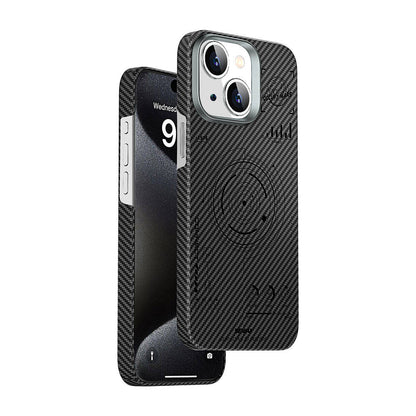 iPhone 15 Kılıf Wiwu HHX-016 Karbon Fiber 600D Mars Kevlar Kapak