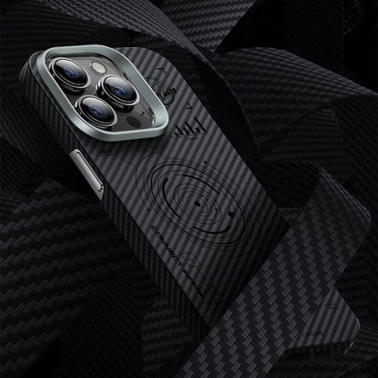 iPhone 15 Kılıf Wiwu KJZ-017 Karbon Fiber 600D Explore Kevlar Kapak