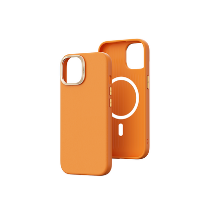 iPhone 15 Kılıf Wiwu SP-019 M-safe Şarj Özellikli Vegan Leather Deri Kapak