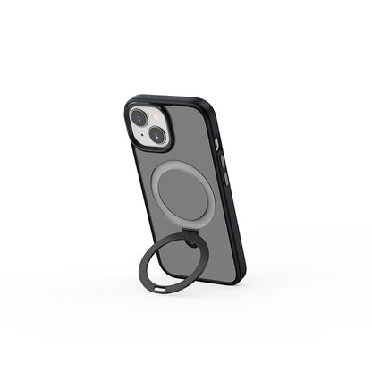 iPhone 15 Kılıf Wiwu ZMM-010 M-safe Şarj Özellikli Mat Arka Yüzey Standlı Kapak