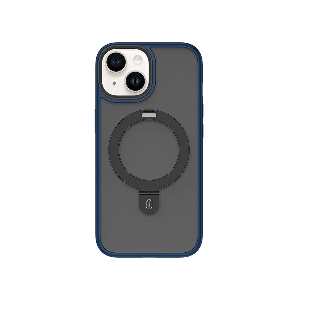 iPhone 15 Kılıf Wiwu ZMM-010 M-safe Şarj Özellikli Mat Arka Yüzey Standlı Kapak