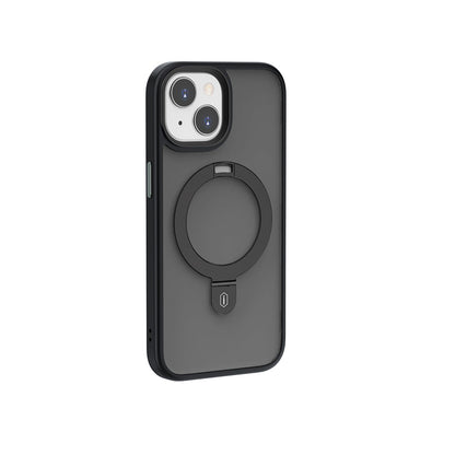 iPhone 15 Kılıf Wiwu ZMM-010 M-safe Şarj Özellikli Mat Arka Yüzey Standlı Kapak