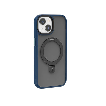 iPhone 15 Kılıf Wiwu ZMM-010 M-safe Şarj Özellikli Mat Arka Yüzey Standlı Kapak