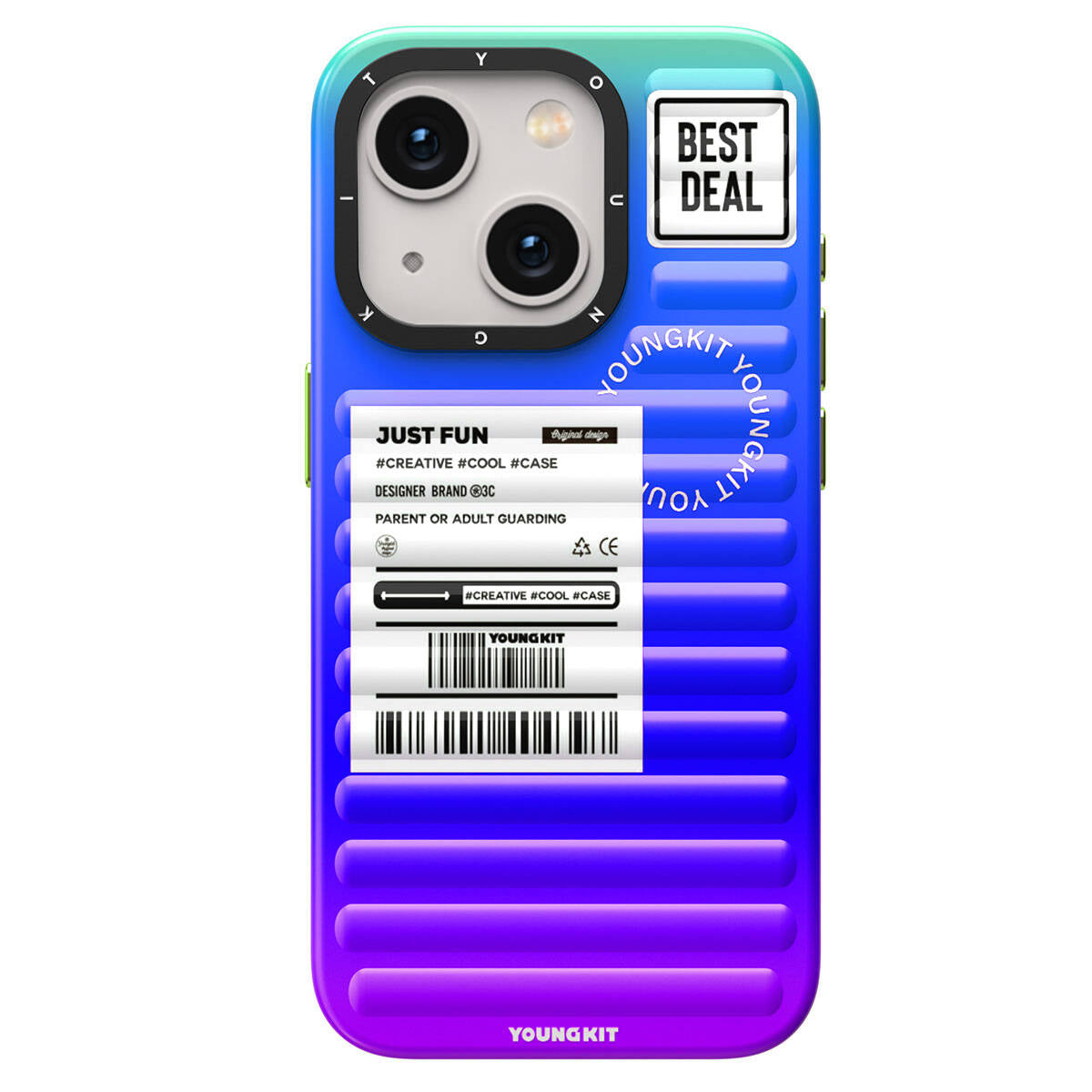 iPhone 15 Kılıf YoungKit The Secret Color Serisi Kapak
