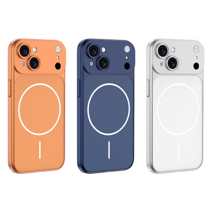 Apple iPhone 15 Kılıf Zore M-Safe Şarj Özellikli Kamera Korumalı Spark Kapak