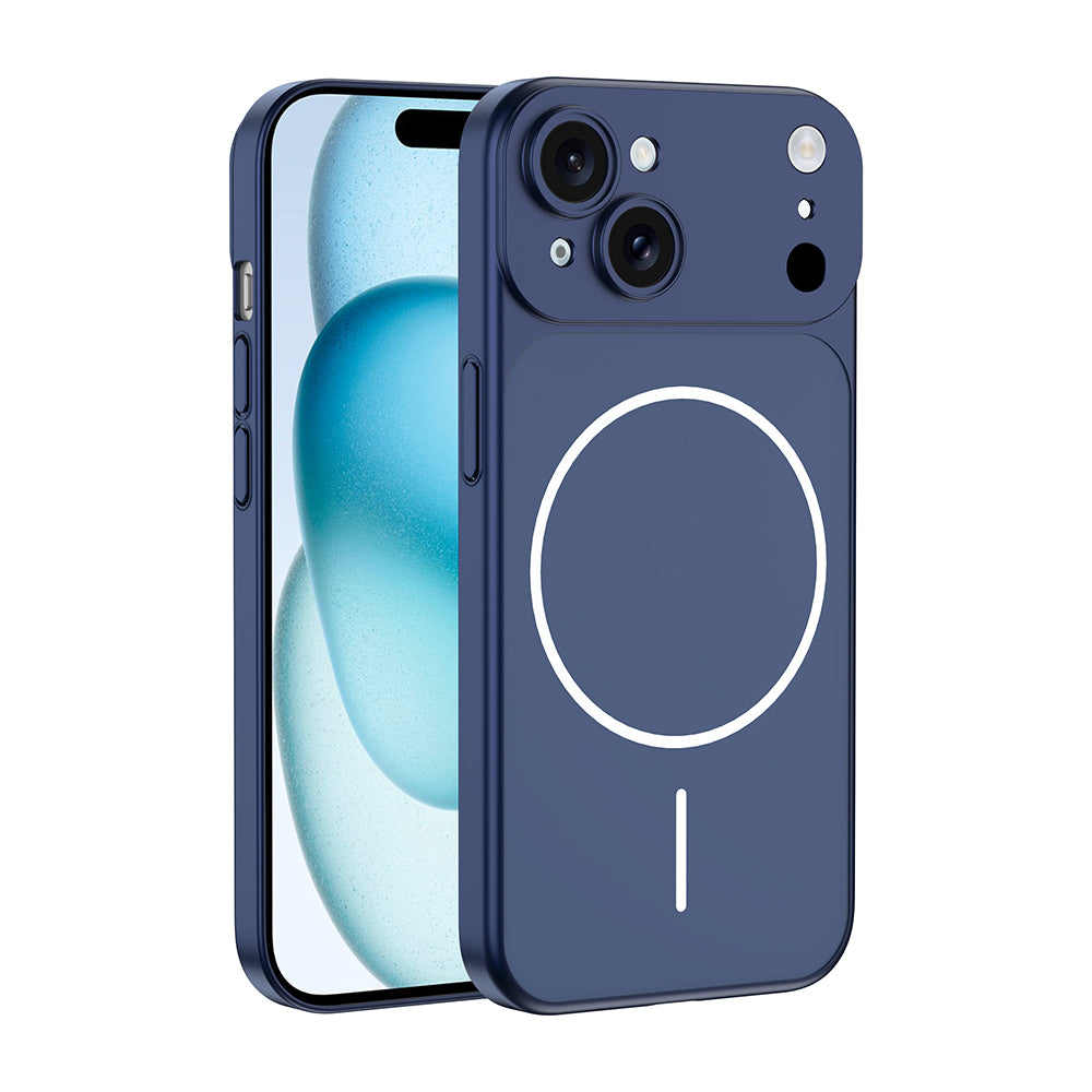 Apple iPhone 15 Kılıf Zore M-Safe Şarj Özellikli Kamera Korumalı Spark Kapak