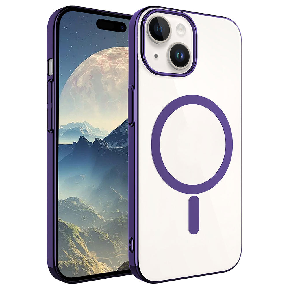 Apple iPhone 15 Kılıf Zore Wireless Şarj Özellikli Pixel M-safe Kapak