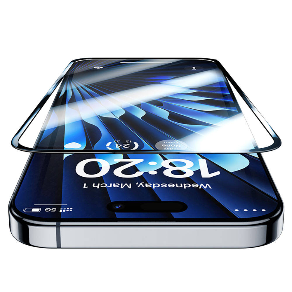 iPhone 15 Plus Benks V Pro Safir Shield Ekran Koruyucu + Kolay Uygulama Aparatlı
