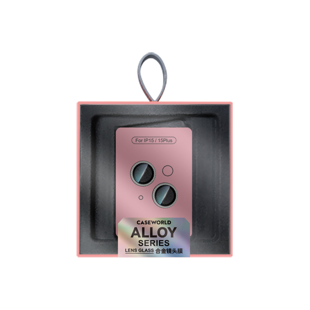 iPhone 15 Plus CaseWorld Alloy Sparkling Diamond Serisi Taşlı Lens Koruyucu