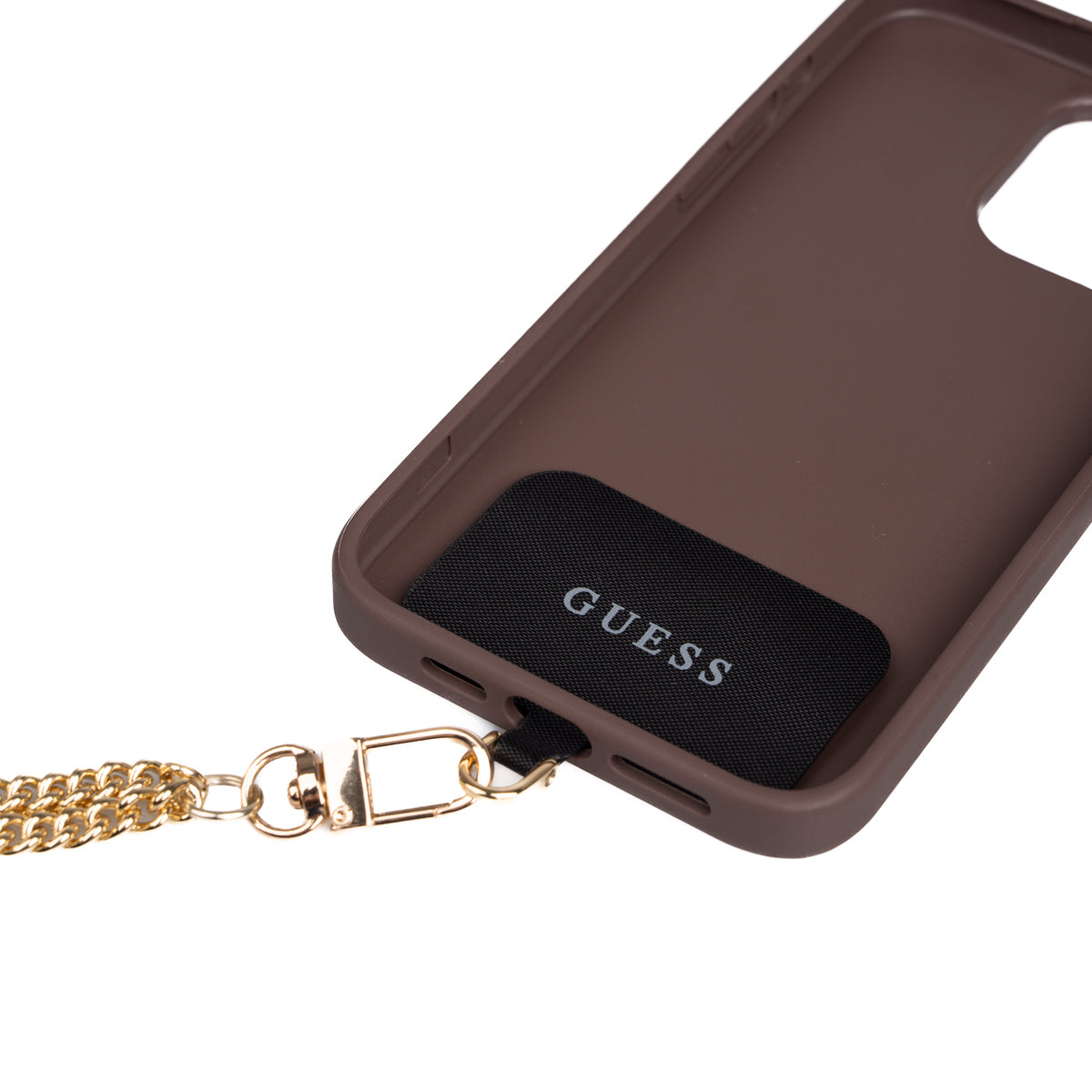 iPhone 15 Plus Kılıf Guess Orjinal Lisanslı PU Deri 4G Büyük Metal Logolu Çapraz Vücut Askılı Kapak