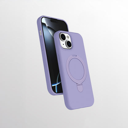 Apple iPhone 15 Plus Kılıf M-safe Şarj Özellikli Standlı Zore Samara Kapak