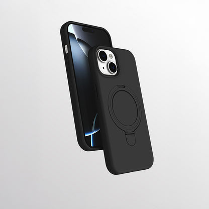 Apple iPhone 15 Plus Kılıf M-safe Şarj Özellikli Standlı Zore Samara Kapak