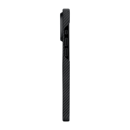 iPhone 15 Plus Kılıf M-safe Şarj Özellikli 600D Aramid Fiber Pitaka Tactile Woven Orchestra Serisi Rhapsody Kapak