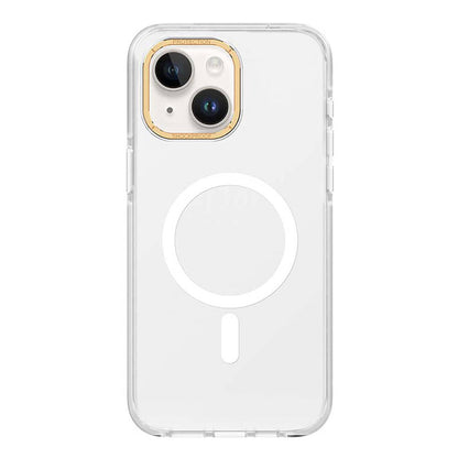 iPhone 15 Plus Kılıf M-safe Şarj Özellikli Cam Arka Yüzey Recci Michelin Serisi Kapak